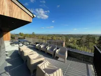 계곡 전망과 수영장이 있는 듀르뷔의 럭셔리 홈