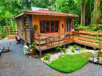 Secluded Jungle Cabin with outdoor tub, Sky Light and Fire Pit in Rincón Hotel a Aguada