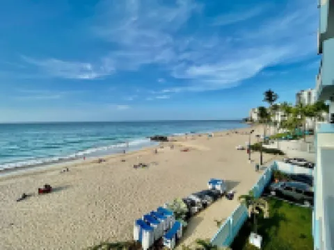 Modern Beach Front Studio -Oceanview Balcony. On CONDADO BEACH San Juan PR