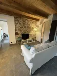 Stone farmhouse for 4 people with heated swimming pool
