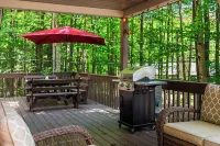 Tawny and Peaceful Game Room Firepit PatioDeck Workspace