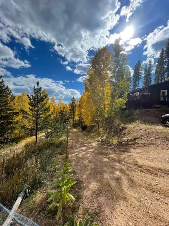 Aspen Glow Cabin - a charming 2-bedroom cabin with mountain views & wood stove