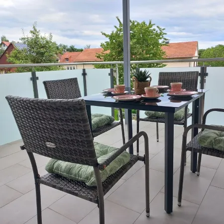 Gemütliche Ferienwohnung im Odenwald mit Großem Balkon