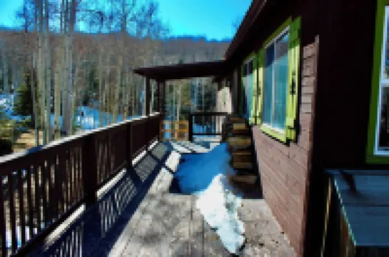 Stunning 4-bedroom cabin in Angel Fire, close to skiing and golf