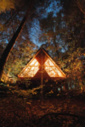 ウォーターフロント A フレーム ウィズ ドック、カヌー + カヤック