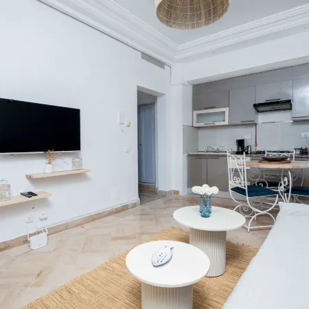 Charming 2-Bedroom Apartment with Ocean View in Carthage
