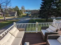 Cozy lake view home, centrally located with lake access and private dock!