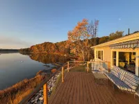 Maine Waterfront Cottage: Nestled on an acre of land, with 500ft of shore front