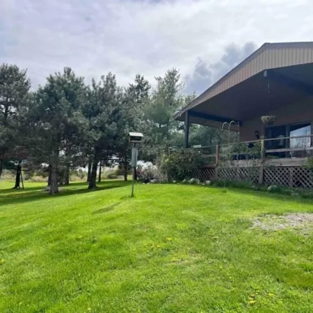 Seneca Lake View Retreat sits secluded on a 2 acre lot.