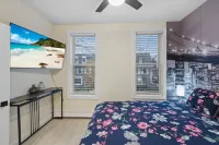NEW-Free Prkg-2BR/2.5Bath/3 Queen Size Beds-Duplex Hotel in zona Hudson River Waterfront Walkway