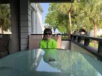 Renovated Bahia Vista 2nd floor 2 bedroom garden condo with partial Gulf views