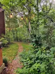 Cozy Milton Guest Suite with Private, Wooded Patio & Kitchenette