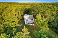 Lakefront Cabin w/ Private Dock + Beach + Fire Pit