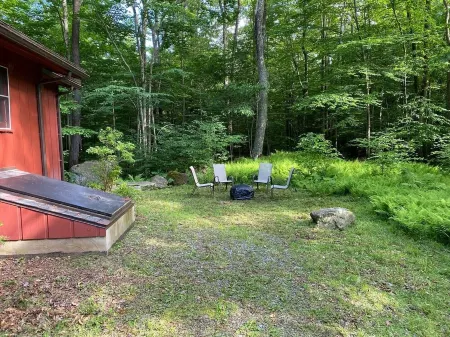 Steps from beach at Big Bass Lake