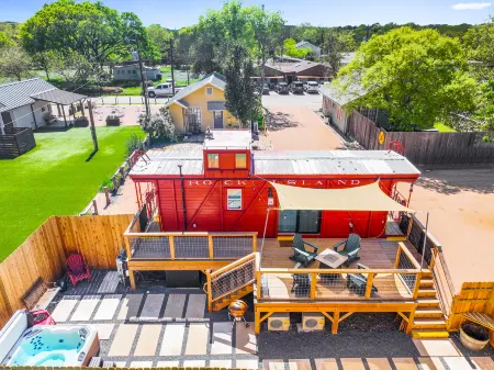 Charming Caboose Retreat with Steampunk Design - Unique and Cozy Escape
