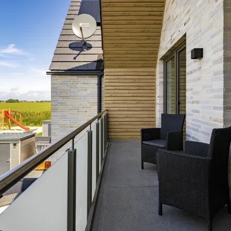 120m² Reihenhaus für 5 Pers. mit Garten, Sauna und Kamin