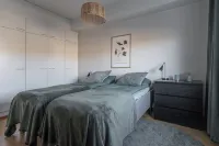 Homelike 1BR Apt. with Sauna & Parking Hotels in 