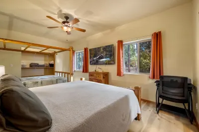 Woodland Lake Retreat sleeps 30! AC, WiFi, wrap around deck, arcade & more!