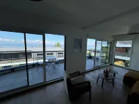 Lake view apartment, terraces, 2 bedrooms, open kitchen
