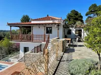 Pool villa close to Glossa village, tavernas and beaches.
