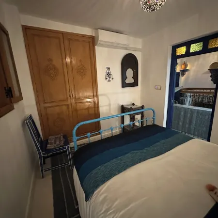 La Mansoura Maison en Format de Riad Dans la Médina de Chefchaouen Ville Bleu