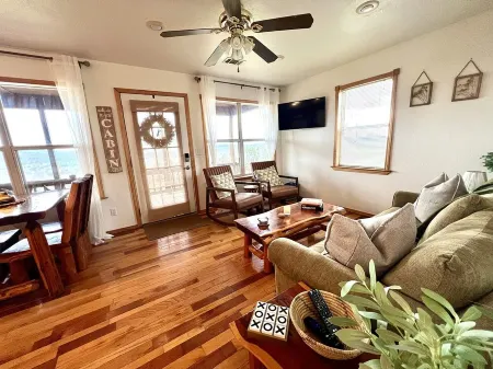 A two-bedroom mountain cabin with a priceless view