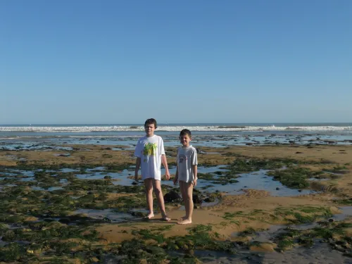 Detached house, in an enclosed garden, quiet location, near forest and sea