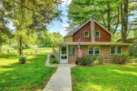 Riverfront Hallstead Cabin: Fire Pit + Fall Views! - 3-Star