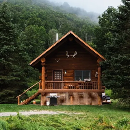 Handcrafted Riverfront Cabin on 10 acres