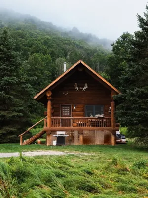 Handcrafted Riverfront Cabin on 10 acres - Chalets
