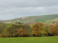 Converted barn with hot tub in north devon