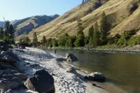 Hand Crafted Log Cabin On The Salmon River With Private Sand Beach