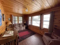 Lakefront one bedroom cabin with private dock