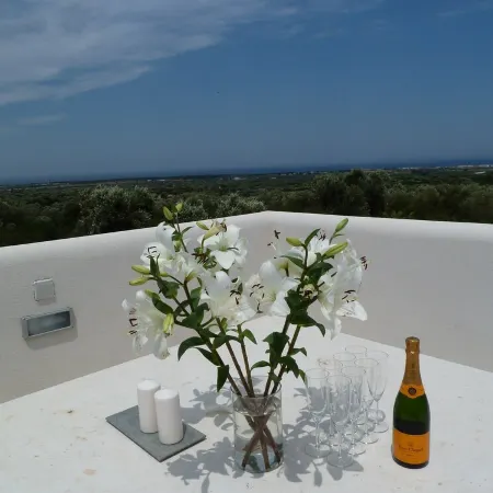 Architecturally Designed Sea View Villa in Carovigno, Nr Ostuni with Heated Pool