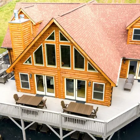 #1 PRVT. BLACK-MT. LUX LOG ESTATE. / HOT TUB / GAME RM / PETS / 2 FIRE PL. 6/6.5