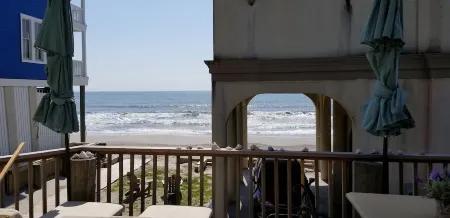 Beach is 50 steps away and you have PRIVATE beach access and wonderful views