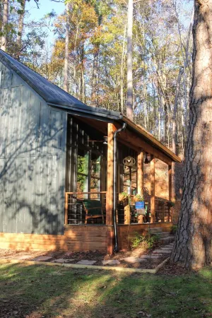 Hidden Springs Cottage, Rome, GA, King Loft Bedroom, Private Lake Access