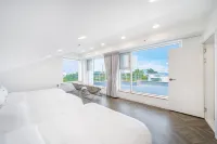 Gangneung the Gangmun Poolvilla and Spa Oceanview 鄰近鏡浦台海水浴場的酒店