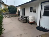 Sunny Seaside large barbecue and outdoor dining area