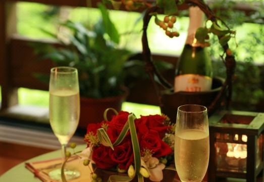 유메린도 하나도마리의 정갈하게 차려진 가이세키 요리