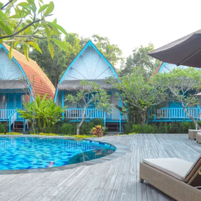 วิลล่าและสปาสำหรับ MG โรงแรมใกล้ร้านอาหาร Ceningan Cliff