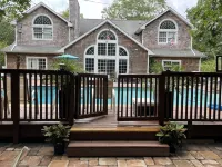 Gorgeous private Hamptons house with pool and volleyball court