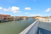 Home with private pool and deck with boat slip