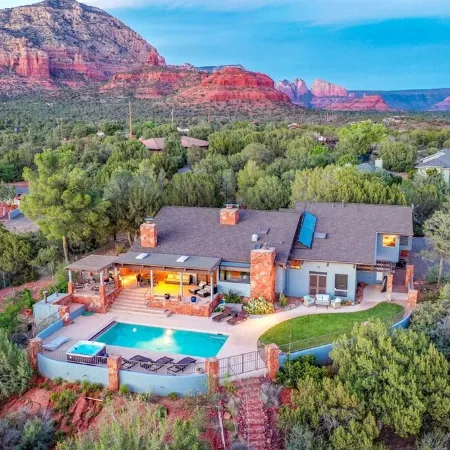 Peaceful Luxury West Sedona Heated Pool & Hot Tub