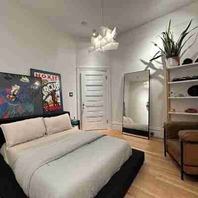 Mission jewel box filled with art and classic furniture, Garage parking & AC Rooms