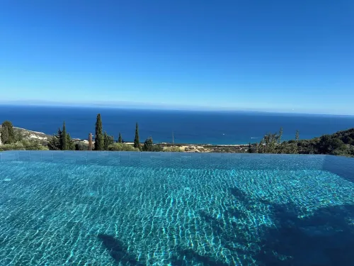 Spectacular Villa Antonio in Old Skala with Panoramic Sea and Mountain Views