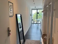 Chic apartment in a central location with a large balcony and views over the city 阿滕多恩住宿飯店