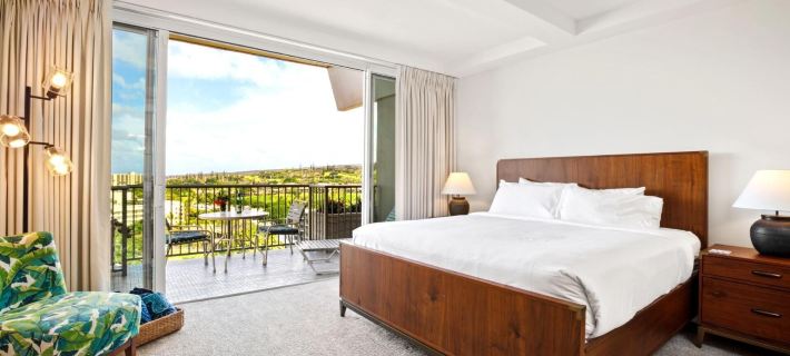 Whaler Ocean View Studio Sleeps 3 Steps to Beach Complimentary Car with 6 Nights WH1-1218 by Kbm Hotels in Kaanapali