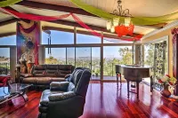 Colorful El Cajon Gem Deck, Garden and Valley Views