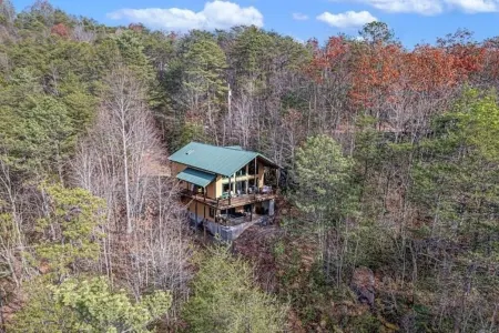 Mountain Retreat with Stunning views, 7 Priv Acres, Sauna, Hot Tub, and Gameroom